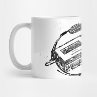 Vintage Walkman and Headphone Mug